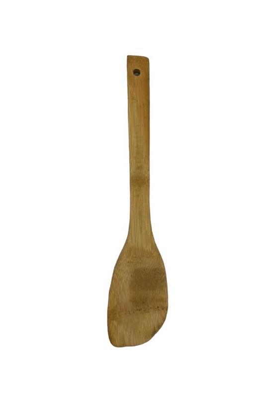 Espatula punta redonda de bambu 30cm