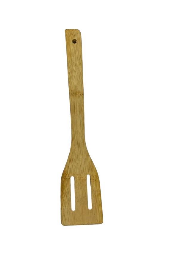Espatula calada de bambu 30cm