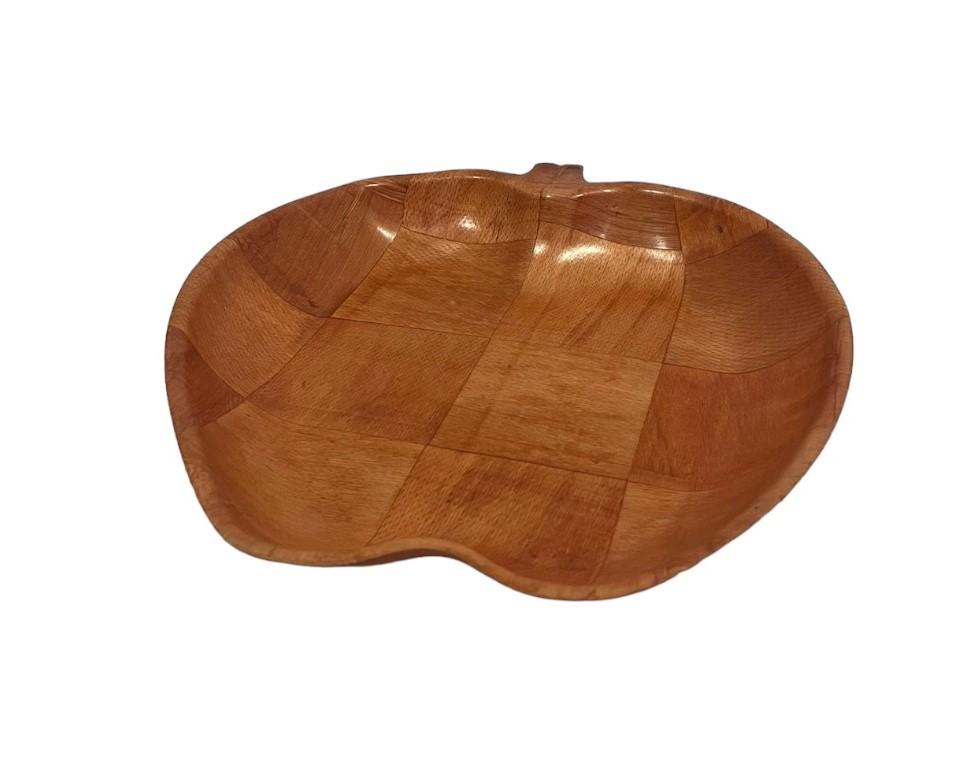 Bandeja manzana madera 29 x 25
