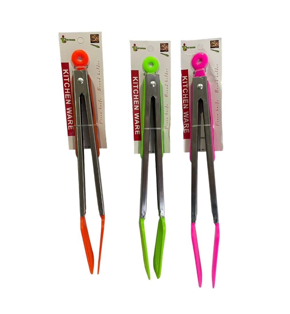 Pinza ensalada diente gd 30cm c/goma