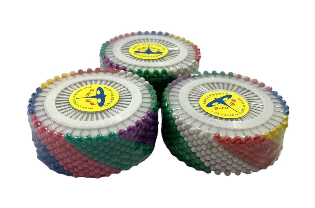 Pack x12 ruedas de alfileres satinados