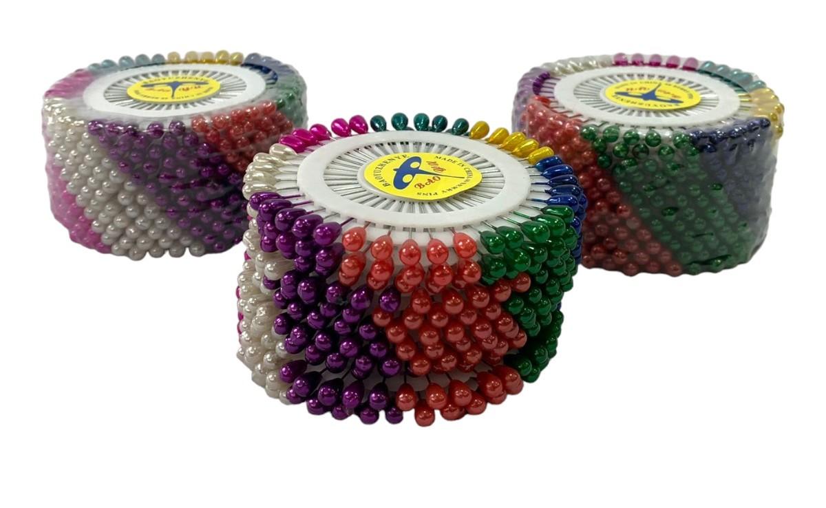 Pack x12 ruedas de alfileres perlados