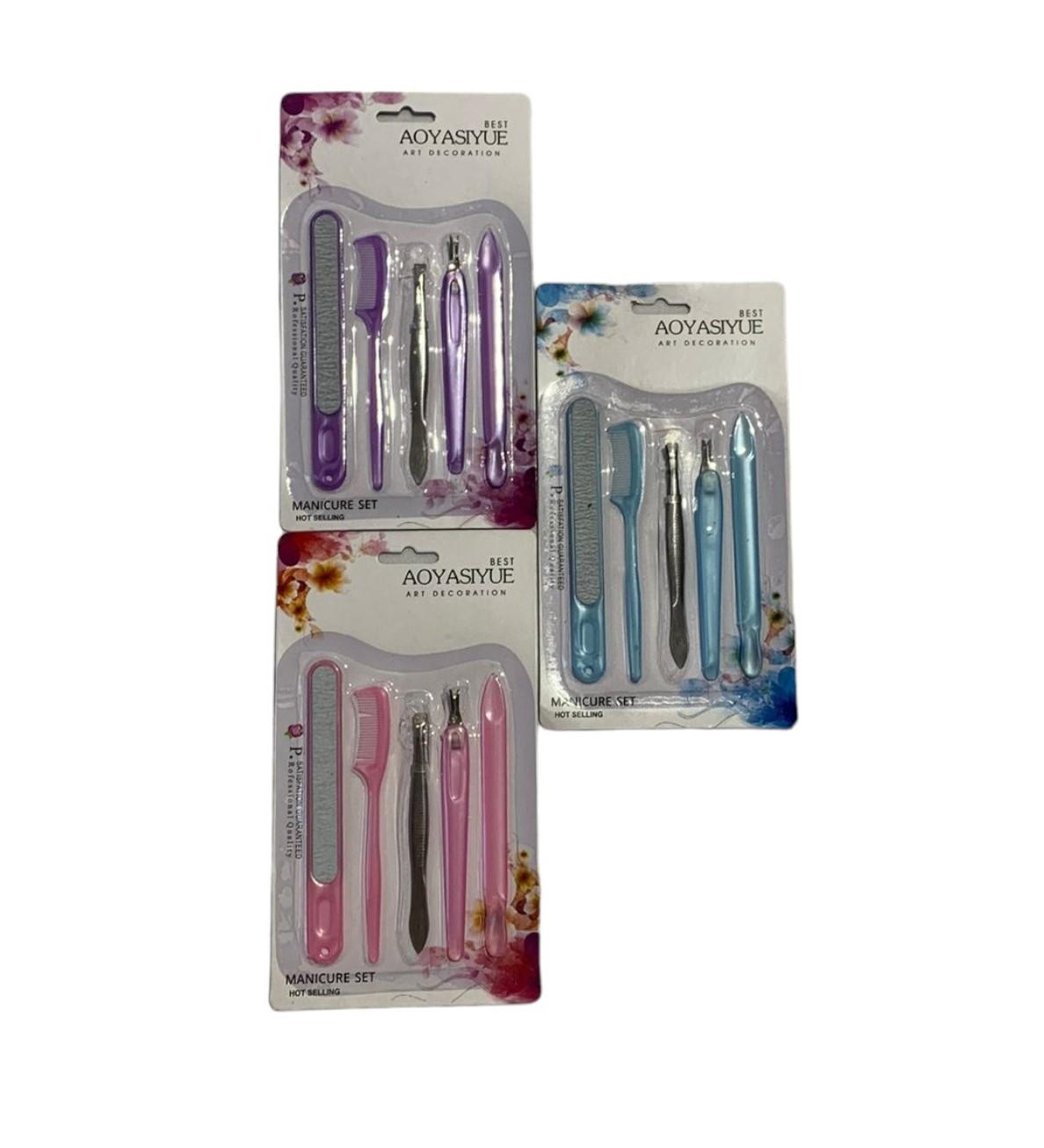 Set manicure x5 piezas en blister