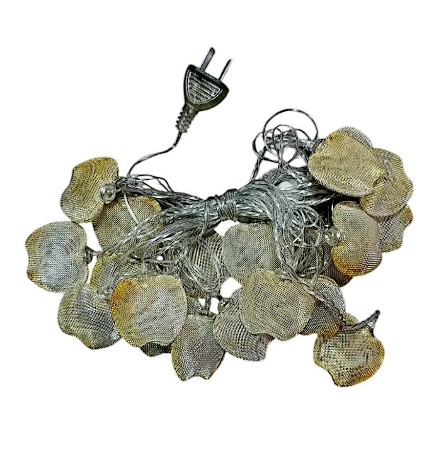 Luz adorno manzana calida c/adorno frio c/manchas x5MT x 20 luces en caja c/enchufe