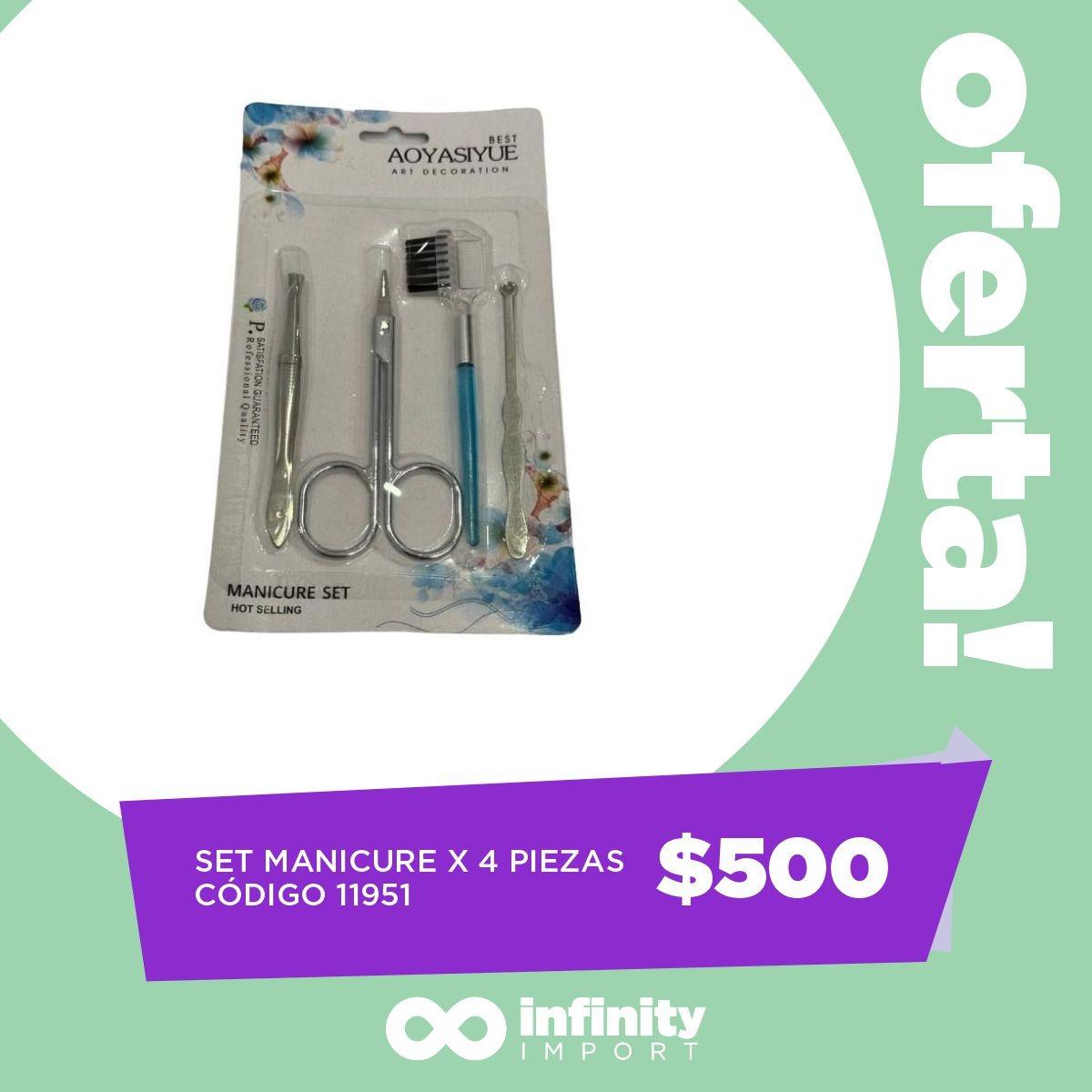 SET MANICURE X 4 PIEZAS EN BLISTER                