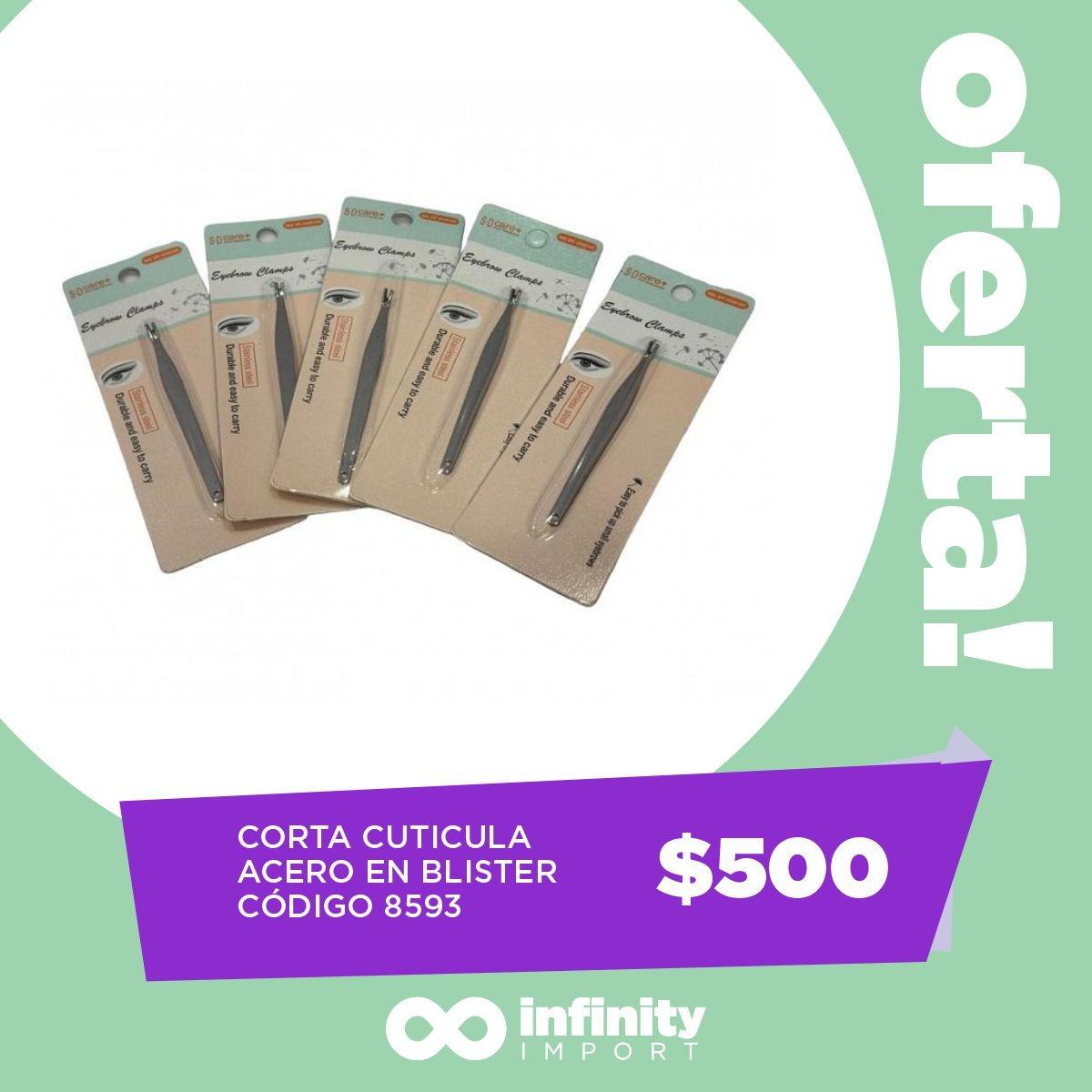 CORTA CUTICULA ACERO EN BLISTER    