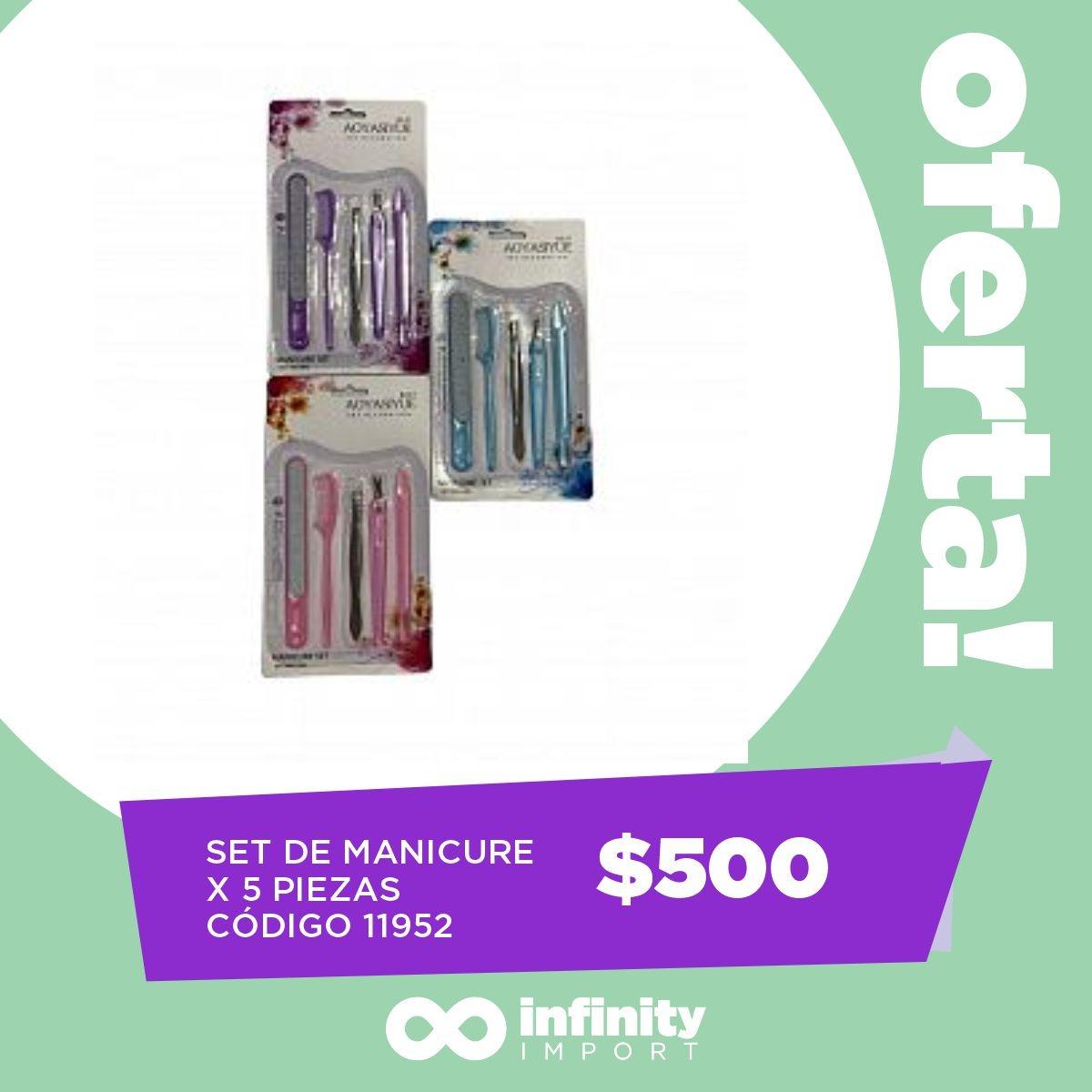 SET MANICURE X 5 PIEZAS EN BLISTER                