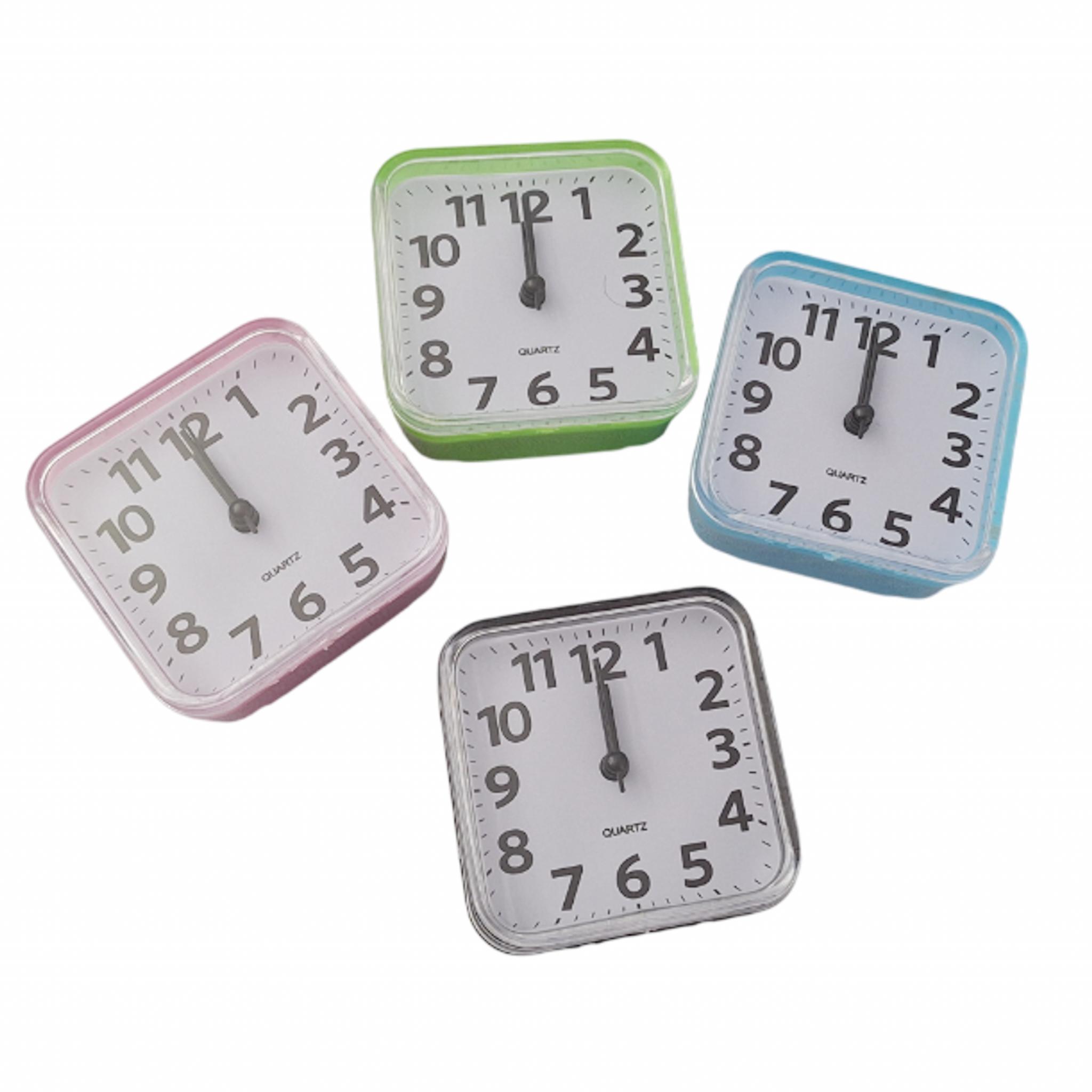 RELOJ DESPERTADOR CUADRADO 8.5CM