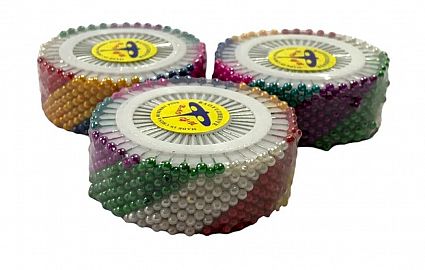 Pack x12 ruedas de alfileres perlados
