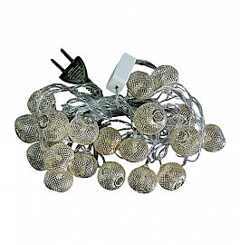 Luz deco tambor calida c/adorno frio c/manchas 20 luces x5MT en caja c/enchufe