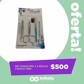 SET MANICURE X 4 PIEZAS EN BLISTER                