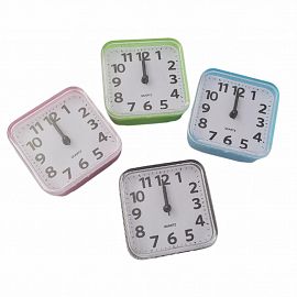 RELOJ DESPERTADOR CUADRADO 8.5CM