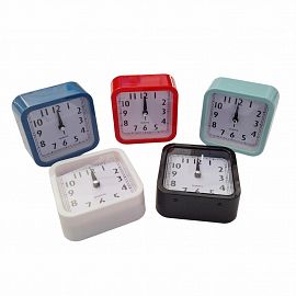 RELOJ DESPERTADADOR CUADRADO 10CM