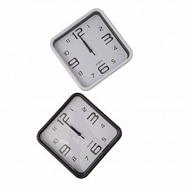RELOJ DE PARED CUADRADO 19CM