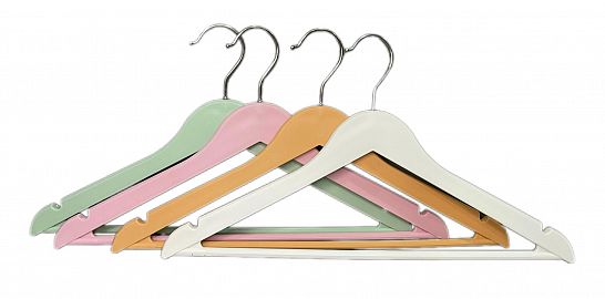 PERCHA DE PLASTICO X 1 UNIDAD V/COL 43CM