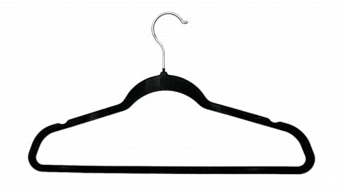 PERCHA PLASTICA C/FELPA X 1 UNIDAD 45CM